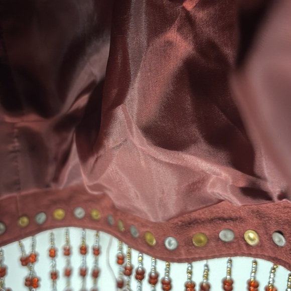 Nasty Gal Genuine Suede Appliqué Halterneck Mini Dress - Picture 15 of 17